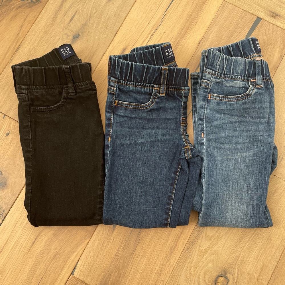 (3x) GAP kids slim stretch jeggings